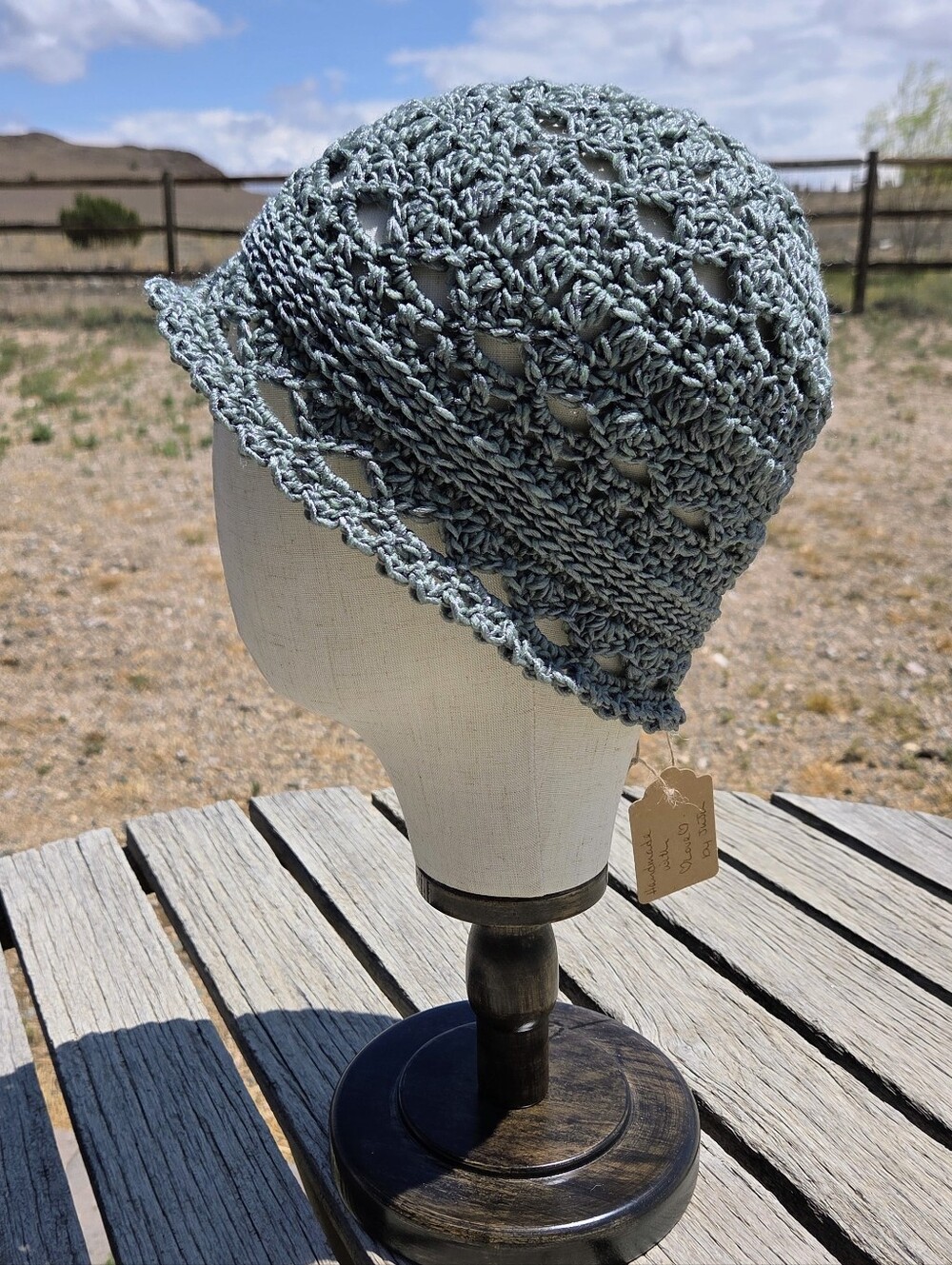 Artisan Handmade Lightweight Virgin Wool Blend Cozy Crochet Boho Cloche Hat
